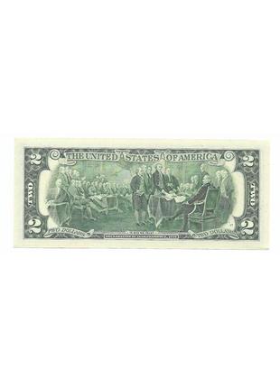 Купюра 2 доллара сша 1995 год unc3 фото