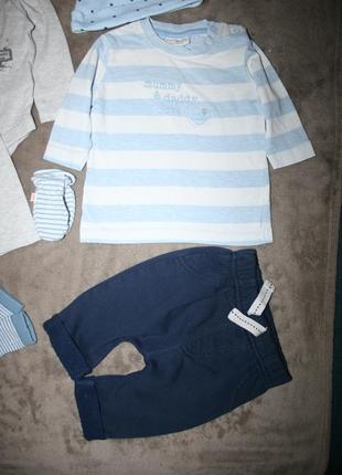 Пакет фірмових речей на новонародженого хлопчика 0-3міс.(14ед.)9 фото