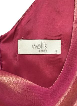 Шикарное платье wallis 8 s розовое с переливами4 фото
