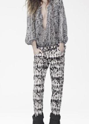 Джинсы в анималистичном стиле isabel marant