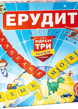 Настольная игра эрудит arial 910091-3, три языка