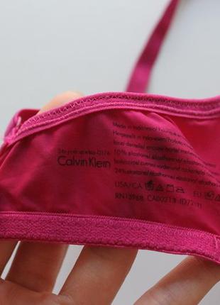 Фірмовий, малиновий бюстгальтер calvin klein, 75c/34c6 фото