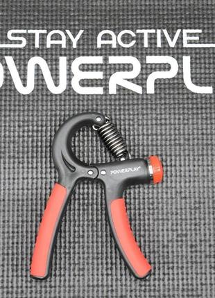 Еспандер кистьовий powerplay pp-4323 з регульованим навантаженням 10-40 кг. strength grip чорно-червоний9 фото