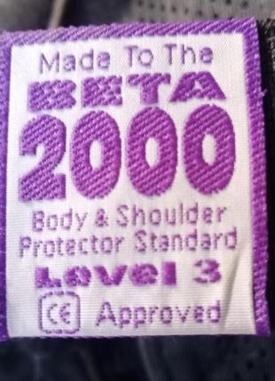 Подростковый, защитный жилет body & shoulder protector standard beta 2000, конный спорт4 фото