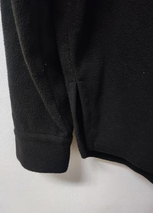 Рубашка рубашка кофта куртка женская флис черная базовая прямая плотная over size monki relaxed fit, размер m - l - xl - xxl9 фото