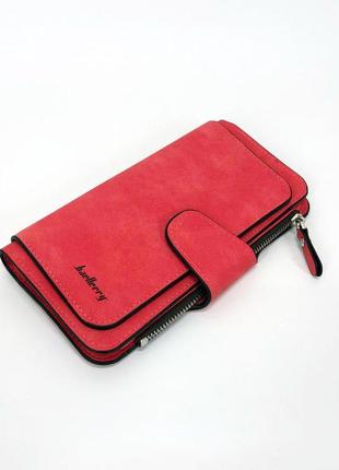 Женский кошелек клатч портмоне baellerry forever n2345, компактный кошелек девочке. цвет: красный