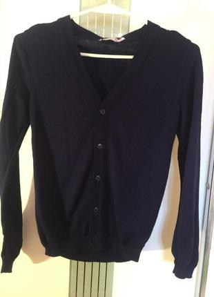 Кофта кордиган на гудзиках для хлопчика підлітка розмір зростання 140/38 .