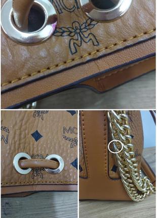 Коричневая монограммная каркасная сумка ведро кросс-боди мессенджер шоппер с цепочкой на плечо