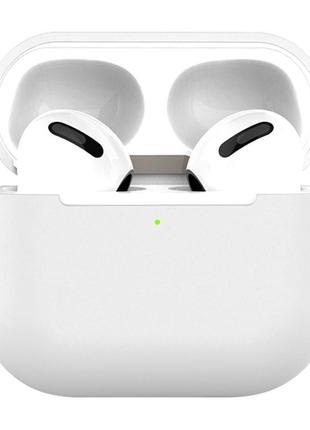 Силиконовый футляр для наушников airpods 3, белый / white1 фото