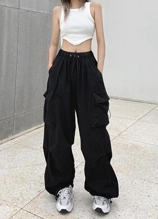 Брюки карго спортивные с карманами