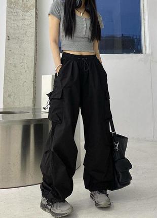Брюки карго спортивные с карманами