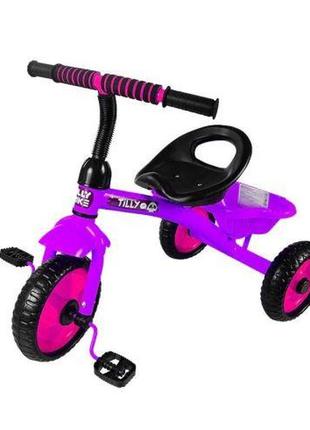 Уценка. велосипед детский трёхколесный "trike" фиолетовый - не товарный вид