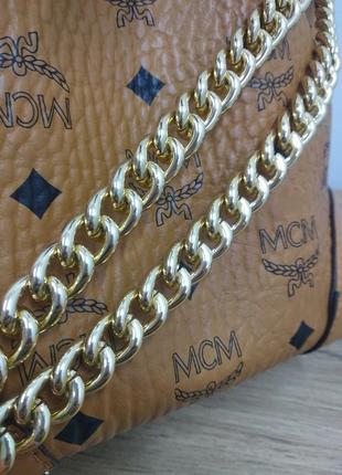 Коричневая монограммная каркасная сумка ведро кросс-боди мессенджер шоппер с цепочкой на плечо