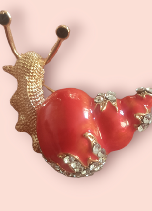 Брошка "равлик"