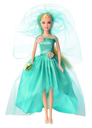 Дитяча лялька наречена defa bambi 8341, 29 см бірюзовий