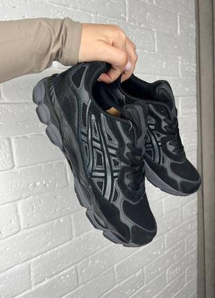 Чоловічі кросівки asics gel black grey