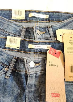 Оригинальные levis skinny 711.6 фото