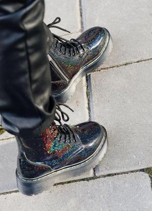 Шикарные женские осенние ботинки dr.martens galaxy ( premium ) з замком2 фото