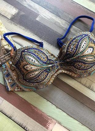 Купальник , шикарный верх от купальника со стразами power flower