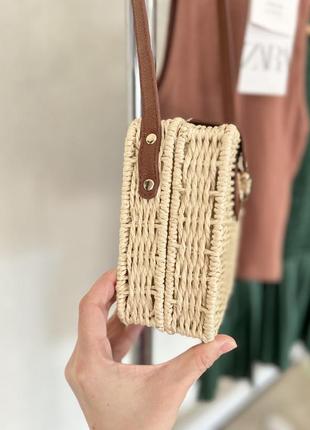 Плетена соломʼяна сумка 👜6 фото