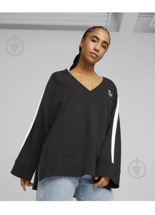 Свитшот puma t7 trend 7etter v-neck оригинал хл1 фото