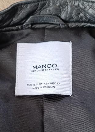 Стильная черная куртка косуха mango4 фото