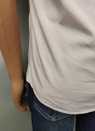 Стильная летняя мужская рубашка slim fit devred, франция, р.xs/s9 фото