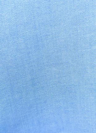 Голубая 100% хлопковая рубашка polo6 фото