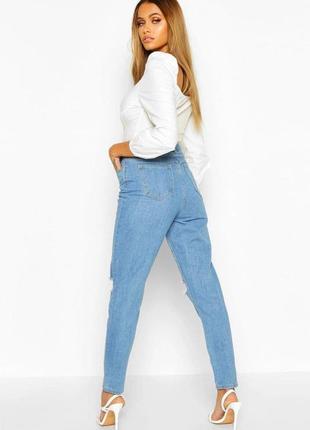 Mom джинсы от boohoo, размер xs-s3 фото