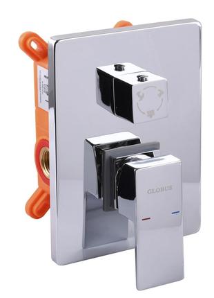 Смеситель для душа globus lux smart gsm-305-00 встроенный на три потребителя, без душ.набора, хром