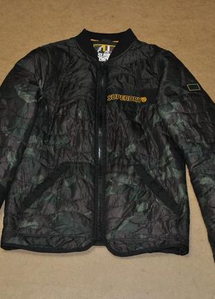 Superdry camo бомбер пуховичек камуфляжный мужской