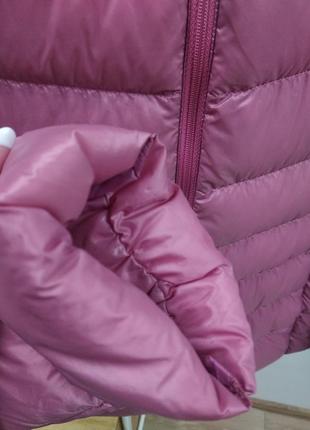 Uniqlo ультра легкий демусезонный короткий стеганый микро пуховик куртка ветровка жакет розово пудрового цвета xs s5 фото