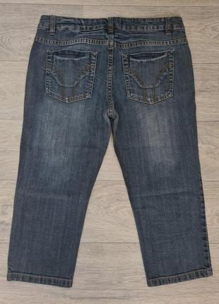 Джинсы узкие джинсовые капри р.л4 фото