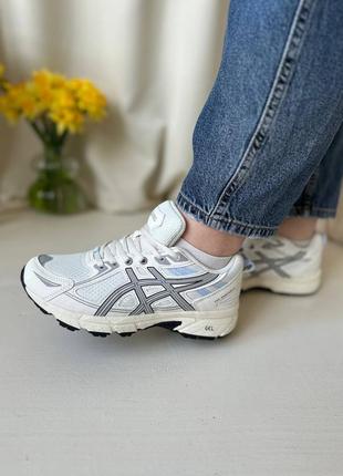 Кроссовки asics gel-venture 6 beige grey1 фото