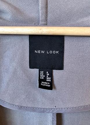 Пальто кардиган new look серый на запах минимализм базовый4 фото