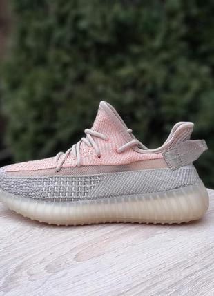 Женские текстильные кроссовки adidas yeezy 350 v2 адидас изи буст 3505 фото