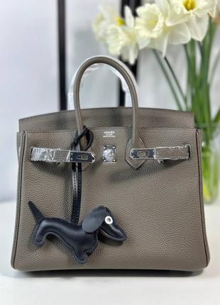 Сумка hermes birkin 25 сіра