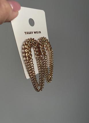 Новые длинные серьги с цепочками tally weijl3 фото