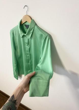Атласная блуза от primark🌿