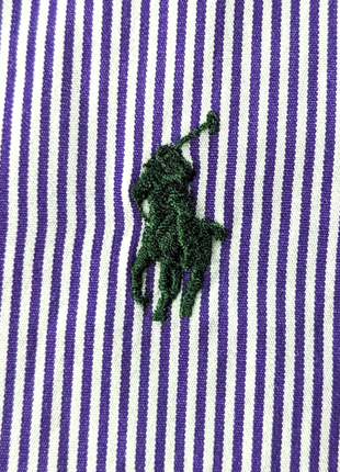 Ralph lauren брендовая рубашка в полоску классическая3 фото