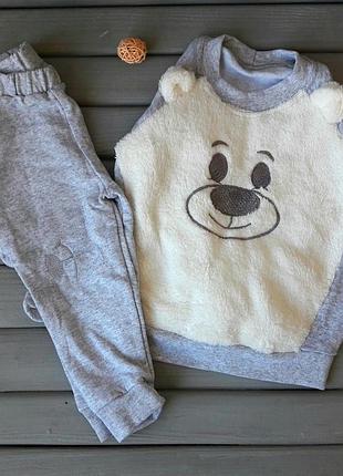 Костюм мишка детский с начёсом на флисе