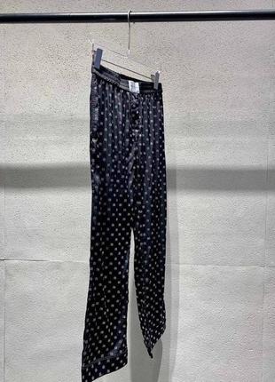 Чёрные штаны ванг wang брюки3 фото