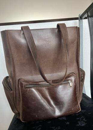 Кожаная сумка baglet.