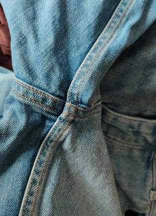 Шорты джинсовые с вышивкой батал8 фото