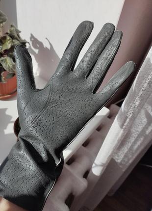 Изысканные перчатки перчатки лайковые кожаные. новые!6 фото