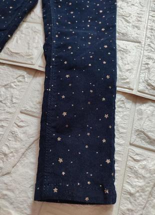 Джинсы, темно синие вельветовые штаны denim co 4-5 лет3 фото