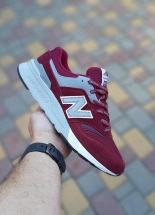 Чоловічі кросівки new balance 997 bordo бордові