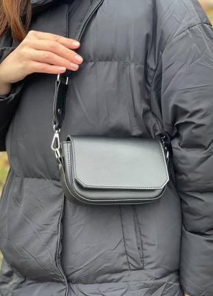 Стильная сумочка кросс-боди на текстильном ремешке эко кожа клатч сумка7 фото
