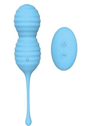 Вагинальные шарики с дистанционным пультом dream toys beehive blue  китти