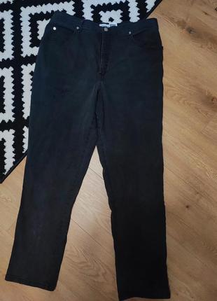 Джинсы мужские темно серые базовые эластичные прямые широкие relaxed fit, размер xl1 фото